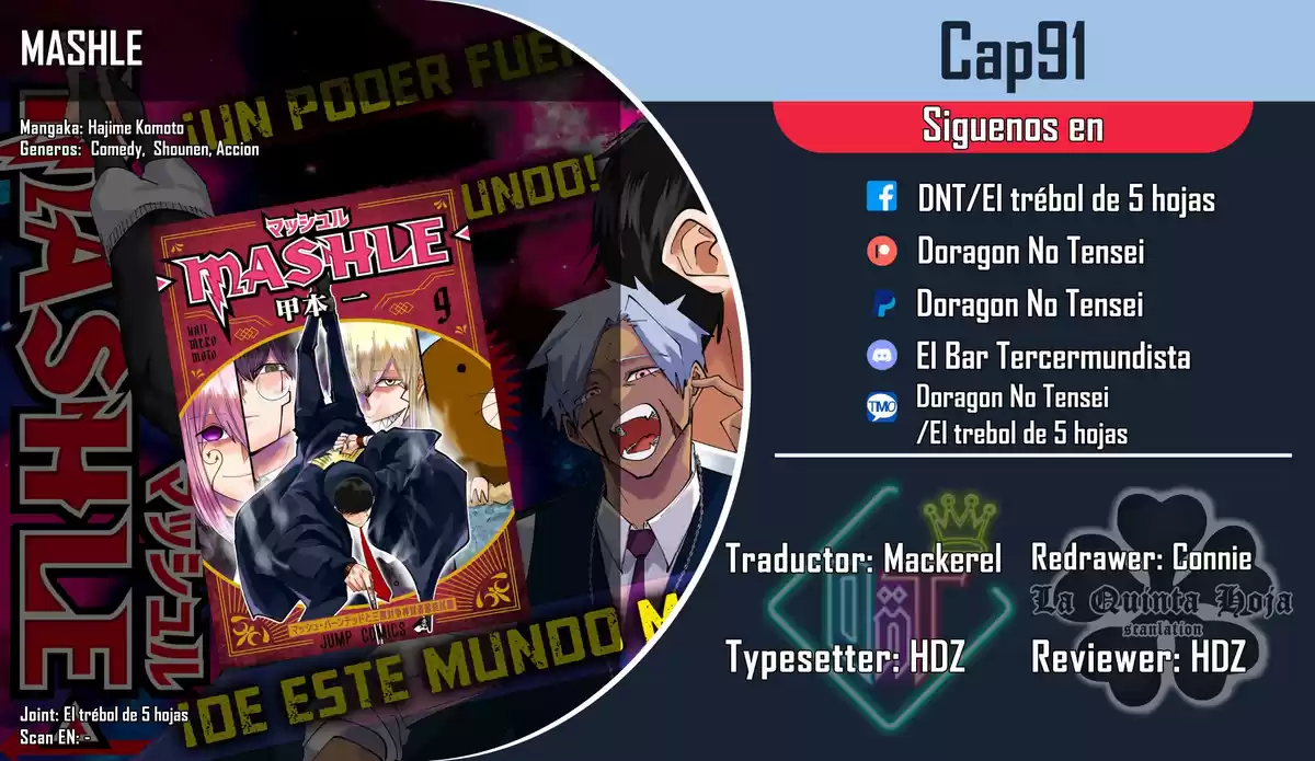 MASHLE Capitulo 91: Mash Burnedead y la armadura magnética página 1