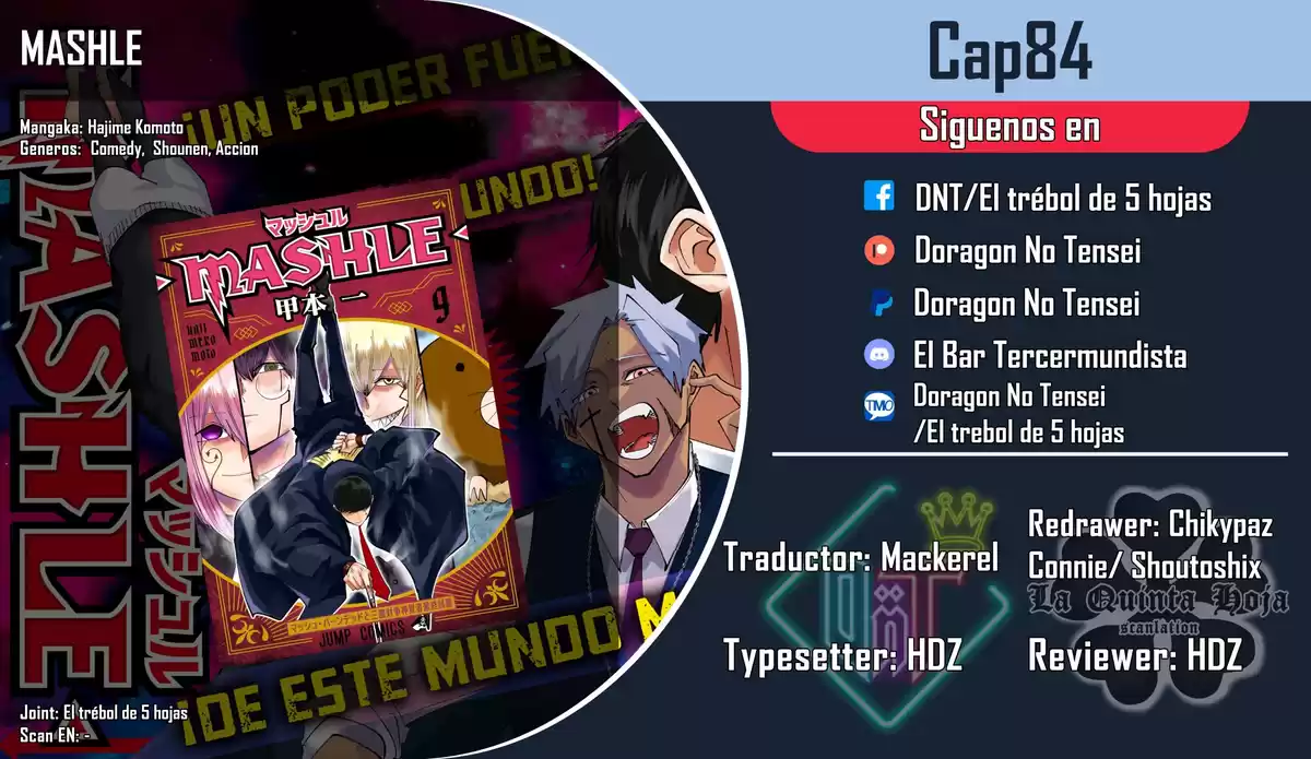 MASHLE Capitulo 84: Mash Burnedead y el usuario de magia con bichos página 1