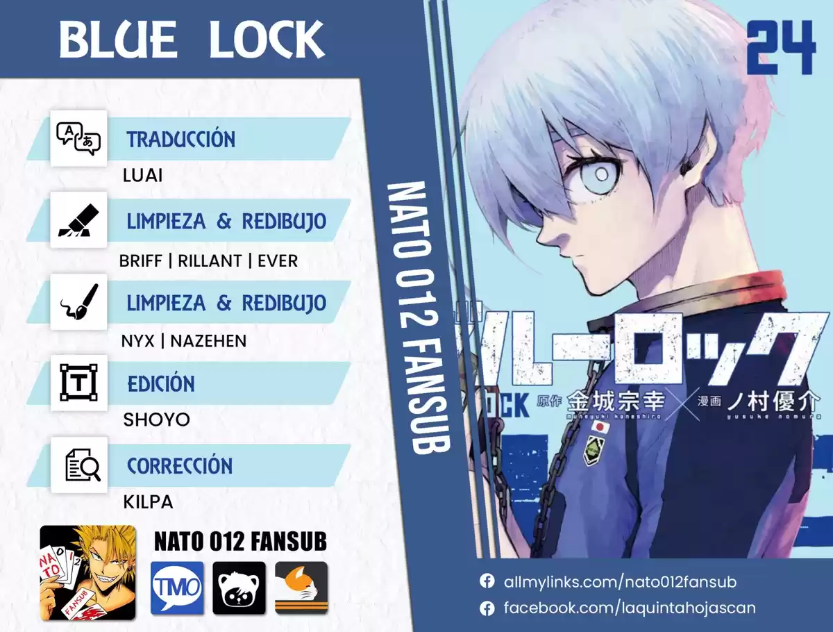 Blue Lock Capitulo 218: Cambio de Juego página 1