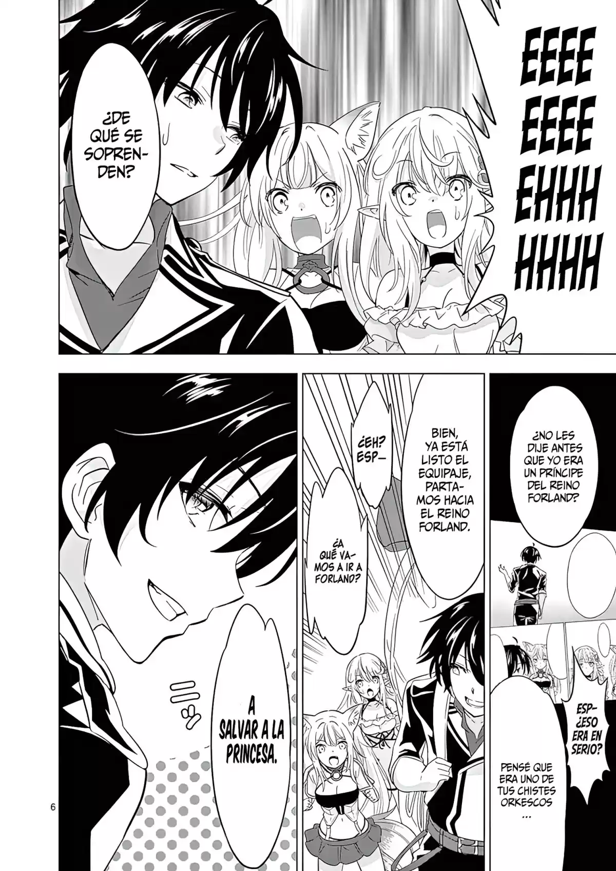 Shijou Saikyou Orc-san no Tanoshii Tanetsuke Harem Zukuri Capitulo 47: Prima y Princesa. página 10