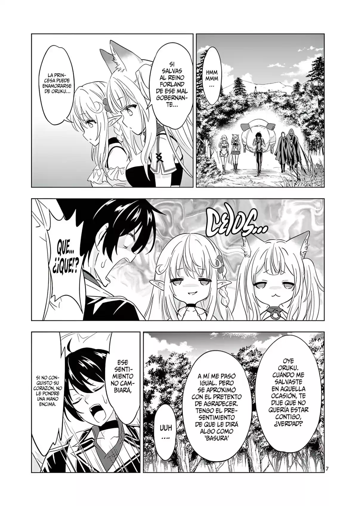 Shijou Saikyou Orc-san no Tanoshii Tanetsuke Harem Zukuri Capitulo 47: Prima y Princesa. página 11