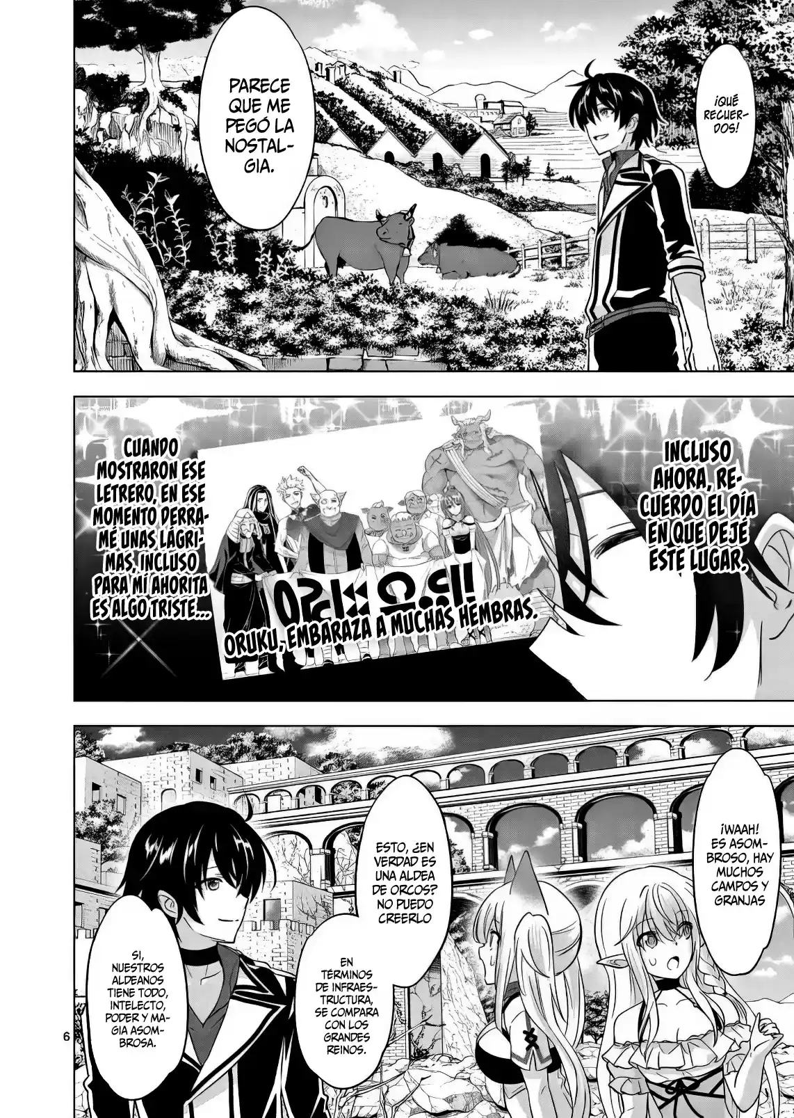 Shijou Saikyou Orc-san no Tanoshii Tanetsuke Harem Zukuri Capitulo 91: Mis Esposas son Bellas Chicas… página 8