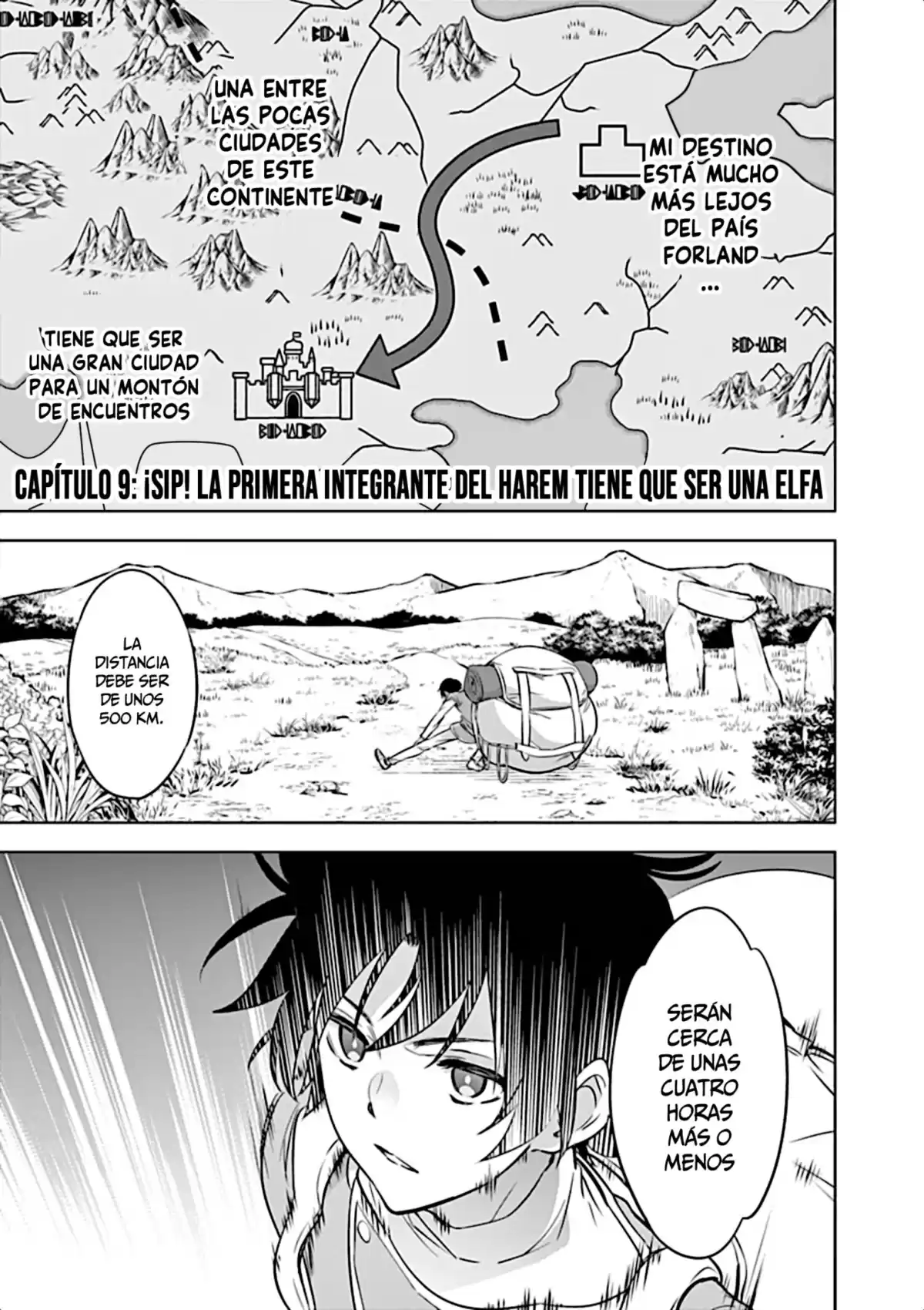 Shijou Saikyou Orc-san no Tanoshii Tanetsuke Harem Zukuri Capitulo 9: ¡Sip! La primera integrante del harem tiene que ser una Elfa página 3