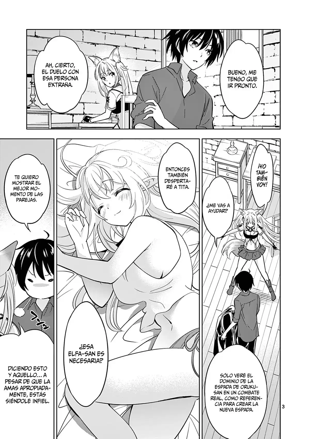 Shijou Saikyou Orc-san no Tanoshii Tanetsuke Harem Zukuri Capitulo 30: La Pasión del Orco. página 5