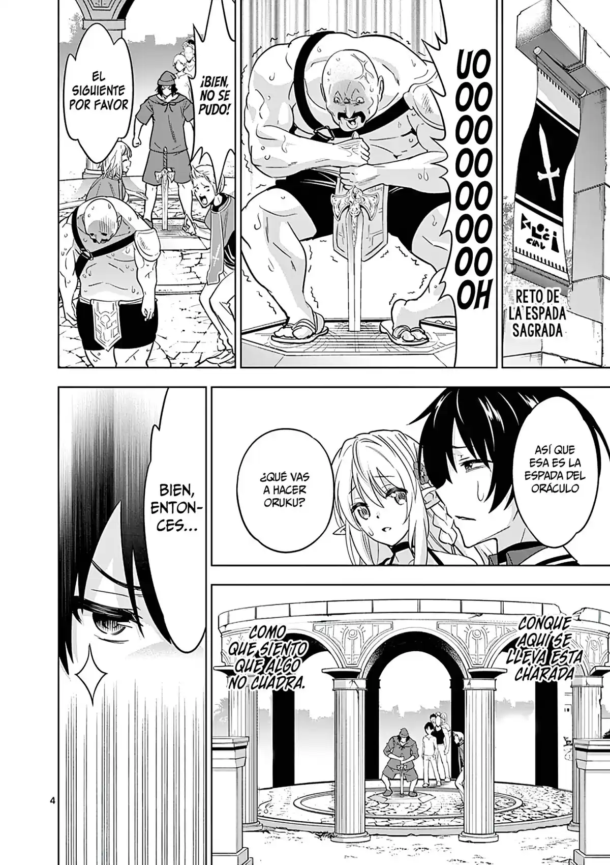 Shijou Saikyou Orc-san no Tanoshii Tanetsuke Harem Zukuri Capitulo 26: El Orco y la Sacerdotisa de la Espada. página 6