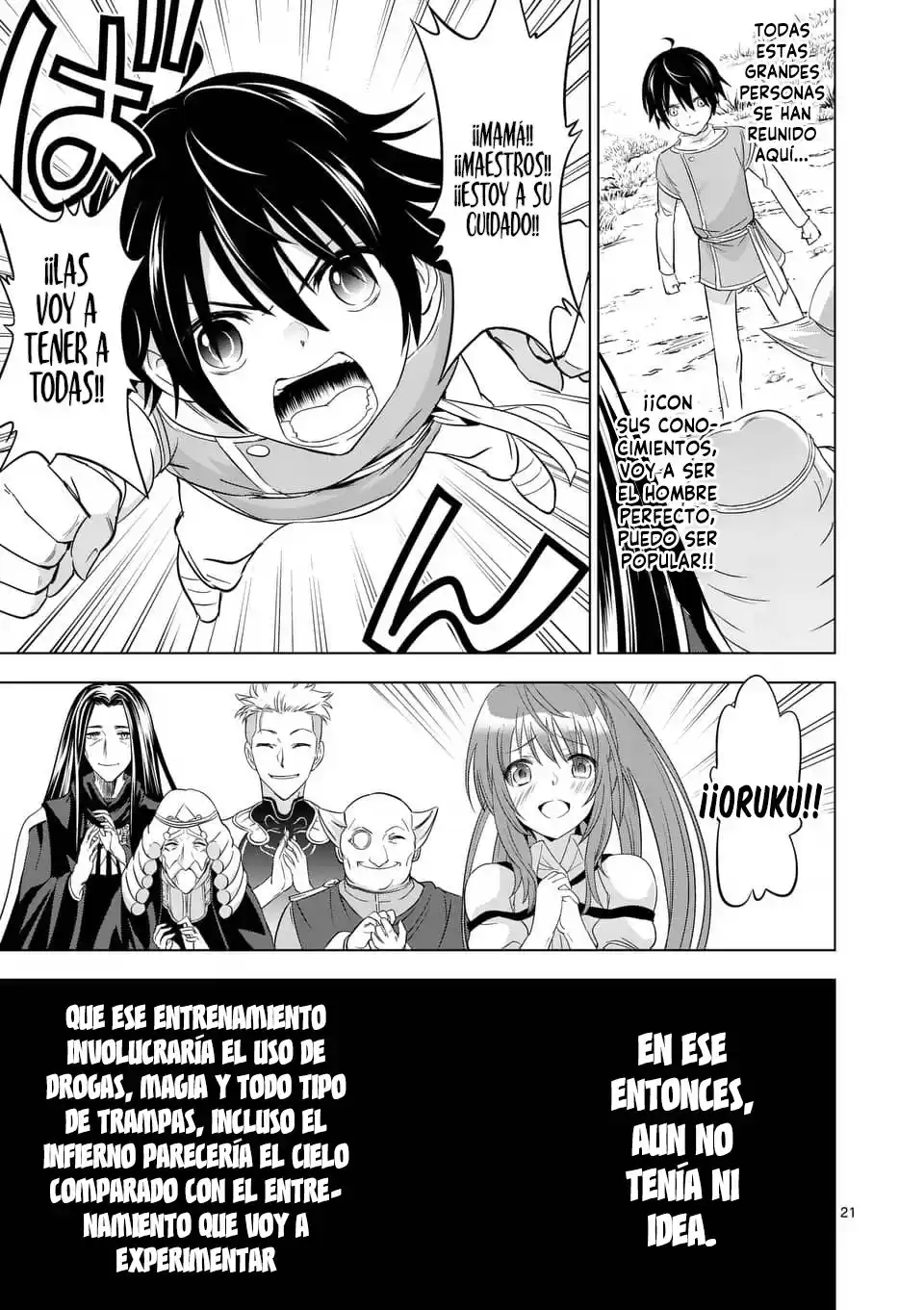 Shijou Saikyou Orc-san no Tanoshii Tanetsuke Harem Zukuri Capitulo 3: Los Mejores Maestros, Reunidos. página 23