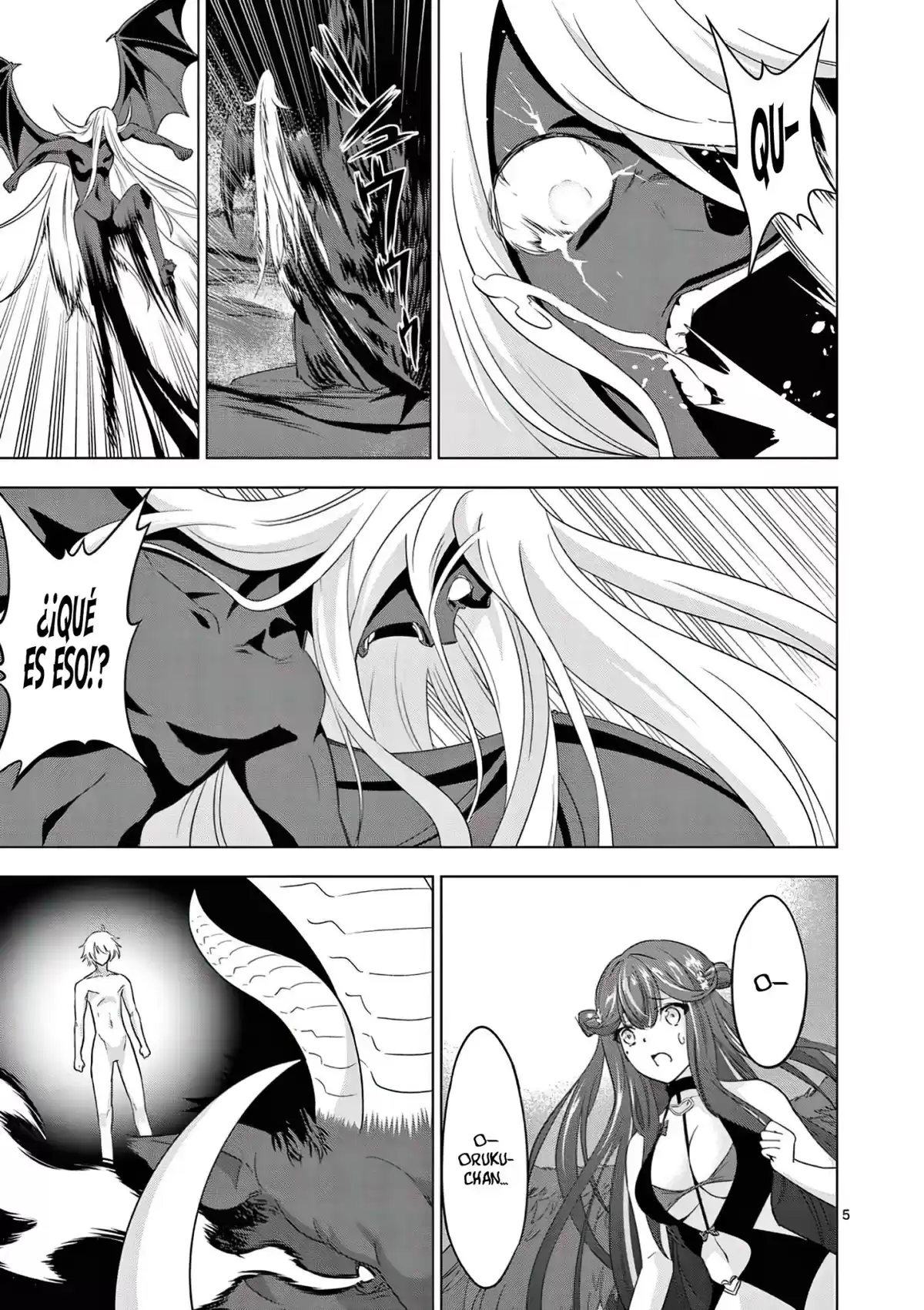 Shijou Saikyou Orc-san no Tanoshii Tanetsuke Harem Zukuri Capitulo 77: El Verdadero Monstruo. página 8