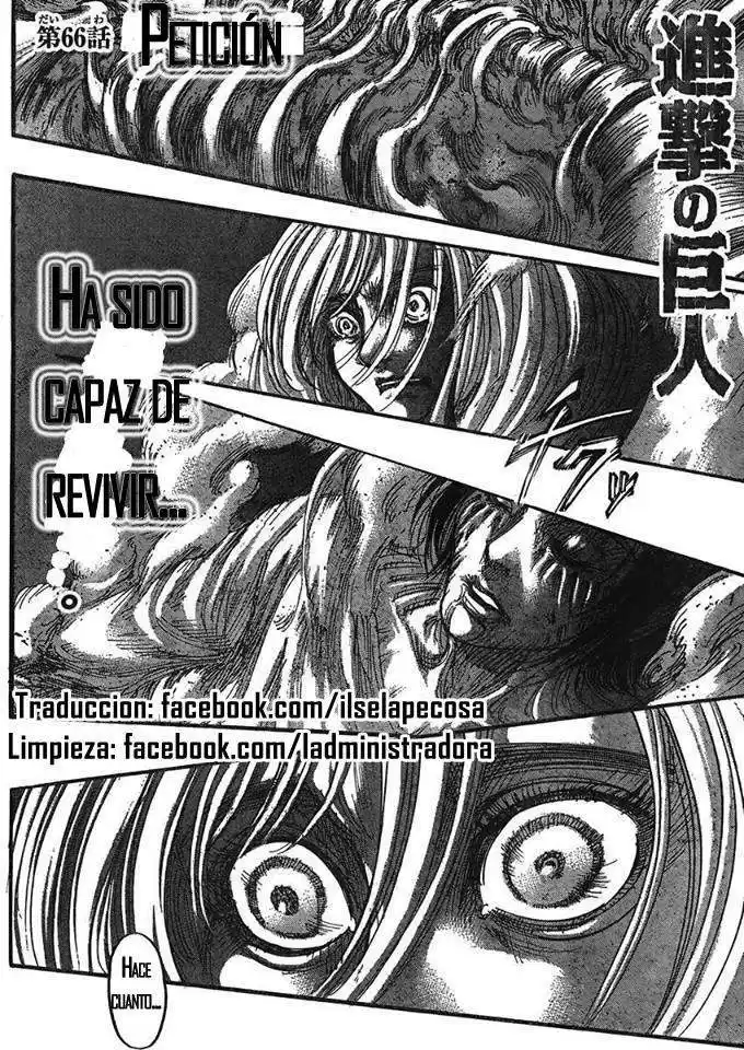 Shingeki no Kyojin Capitulo 66: Deseos página 1