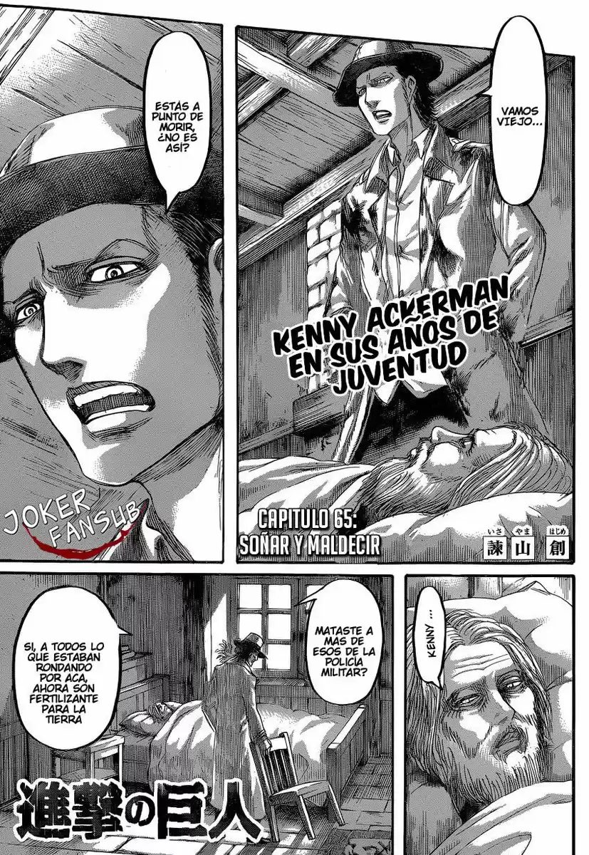 Shingeki no Kyojin Capitulo 65: Sueños y maldiciones página 2