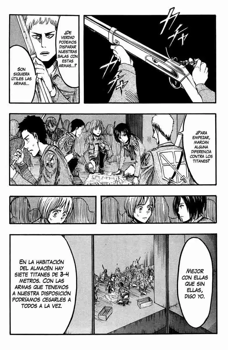 Shingeki no Kyojin Capitulo 9: Puedo oír su corazón latiendo página 4