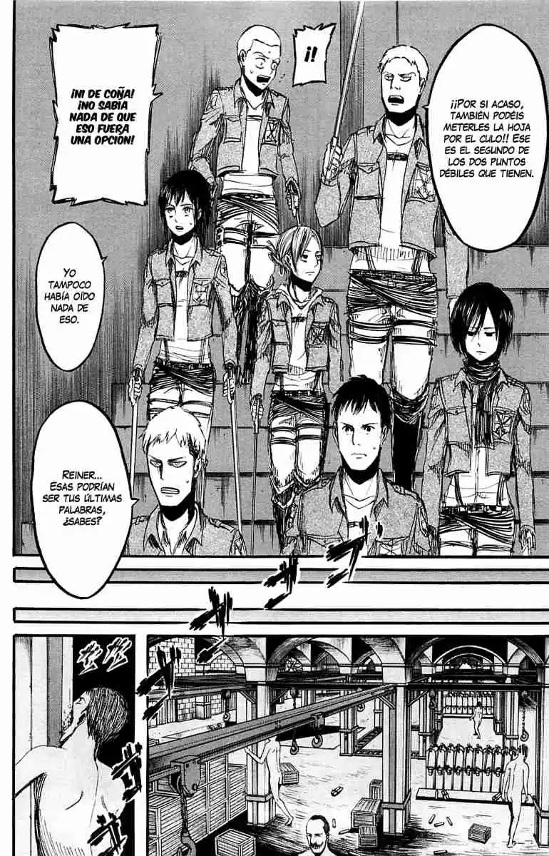 Shingeki no Kyojin Capitulo 9: Puedo oír su corazón latiendo página 8