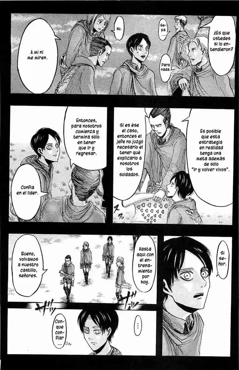 Shingeki no Kyojin Capitulo 22: La formación para detección a larga distancia del enemigo página 4