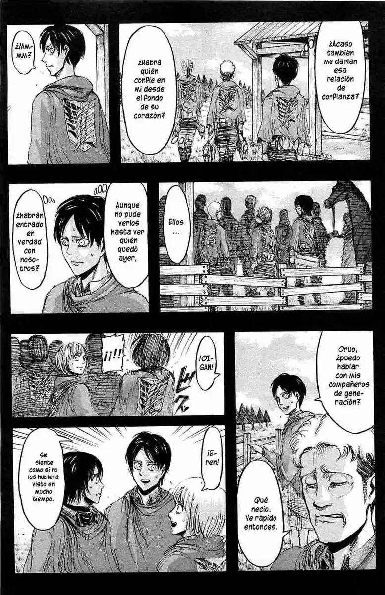 Shingeki no Kyojin Capitulo 22: La formación para detección a larga distancia del enemigo página 5