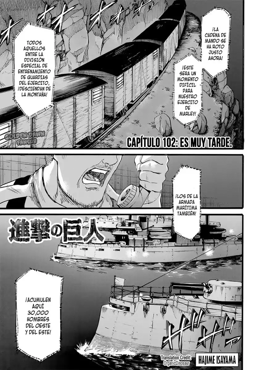 Shingeki no Kyojin Capitulo 102: Es muy tarde página 2