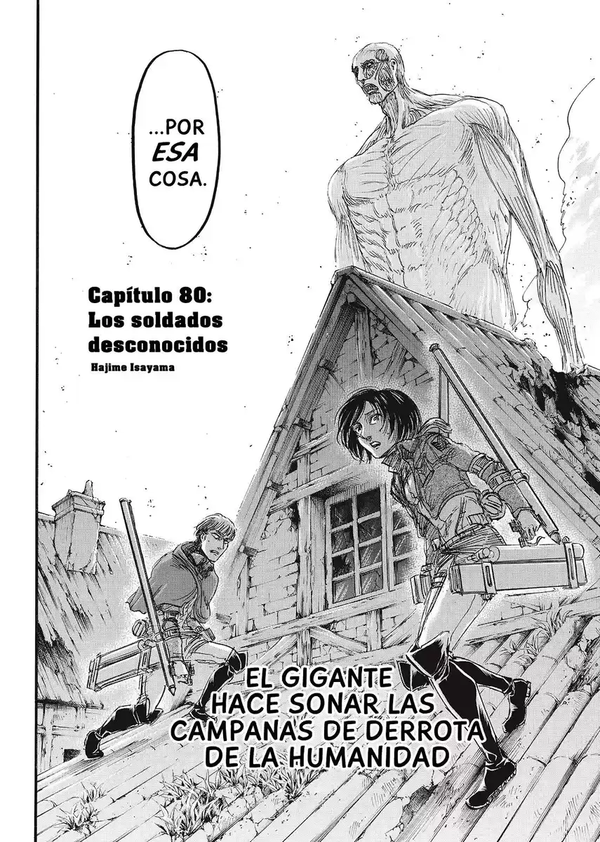 Shingeki no Kyojin Capitulo 80: Los soldados desconocidos página 3