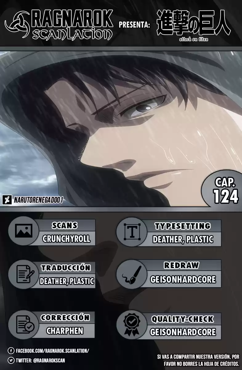 Shingeki no Kyojin Capitulo 124: Deshielo página 1