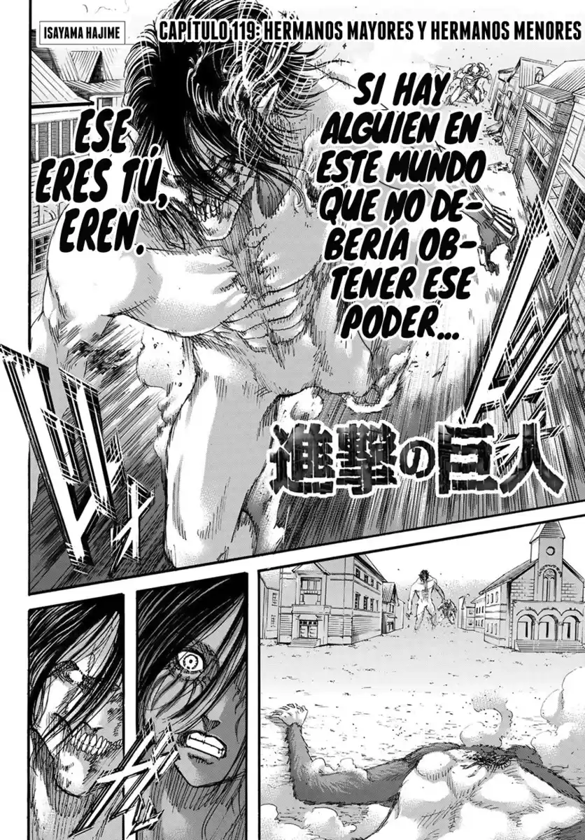 Shingeki no Kyojin Capitulo 119: Hermanos Mayores y Hermanos Menores página 4