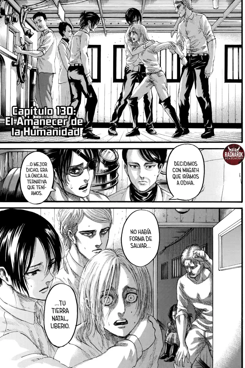 Shingeki no Kyojin Capitulo 130: El Amanecer De La Humanidad página 2