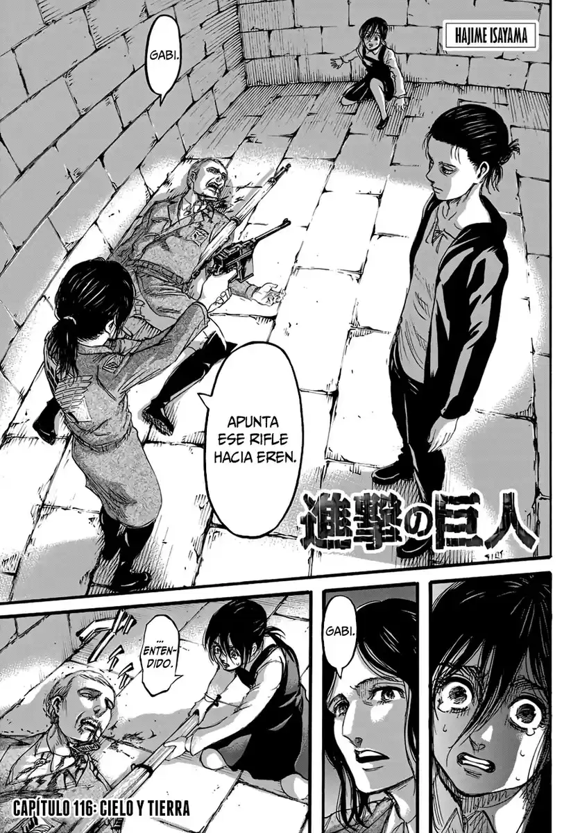 Shingeki no Kyojin Capitulo 116: El cielo y la tierra página 2