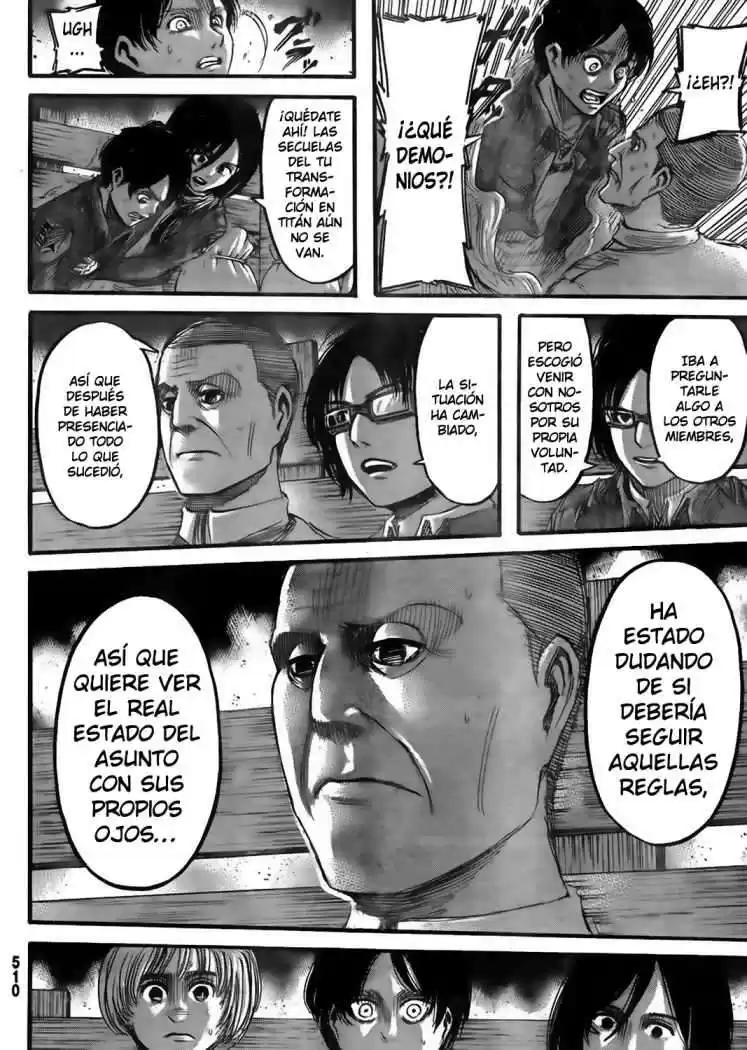 Shingeki no Kyojin Capitulo 37: Hacia el sureste página 4