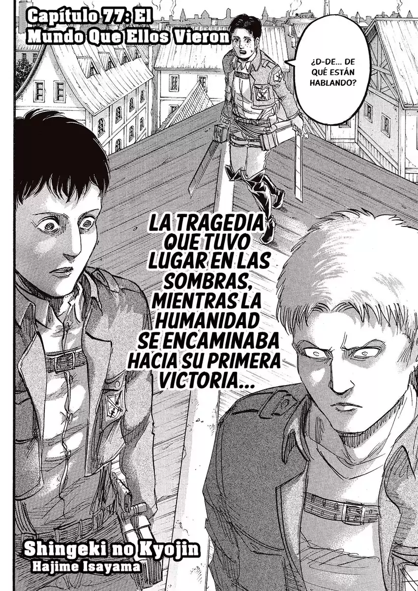 Shingeki no Kyojin Capitulo 77: El mundo que ellos vieron página 3