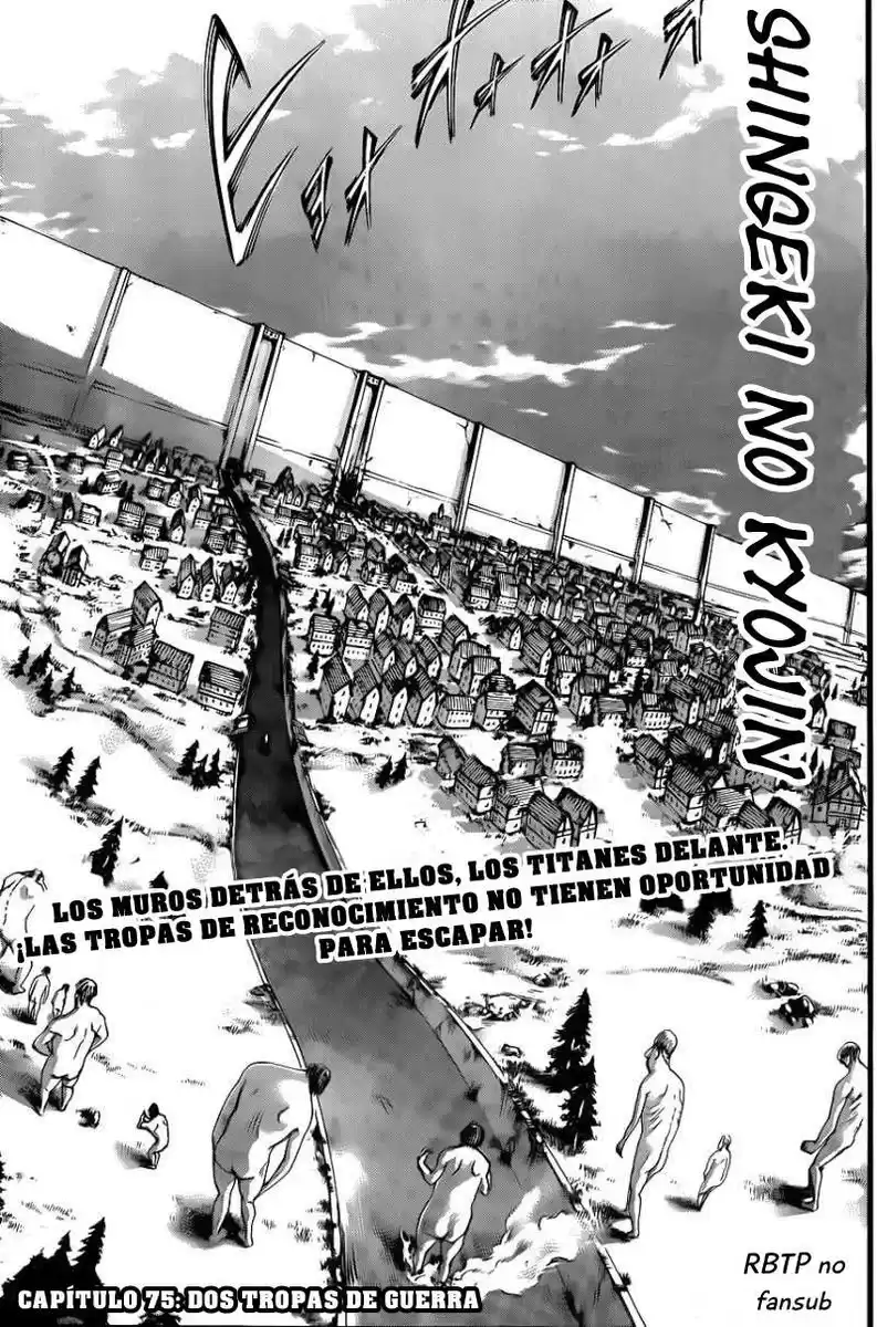 Shingeki no Kyojin Capitulo 75: Dos Tropas de Guerra página 1