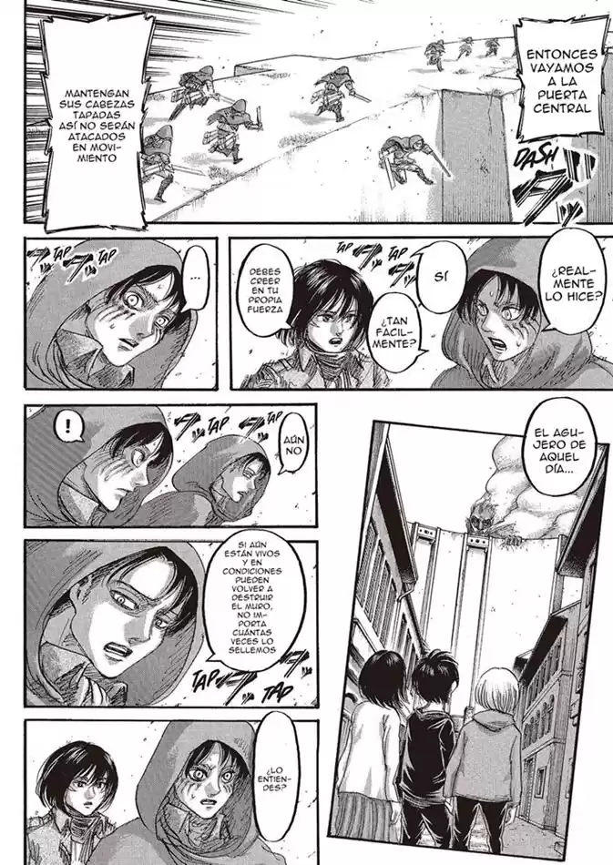 Shingeki no Kyojin Capitulo 74: Objetivos de misión página 8