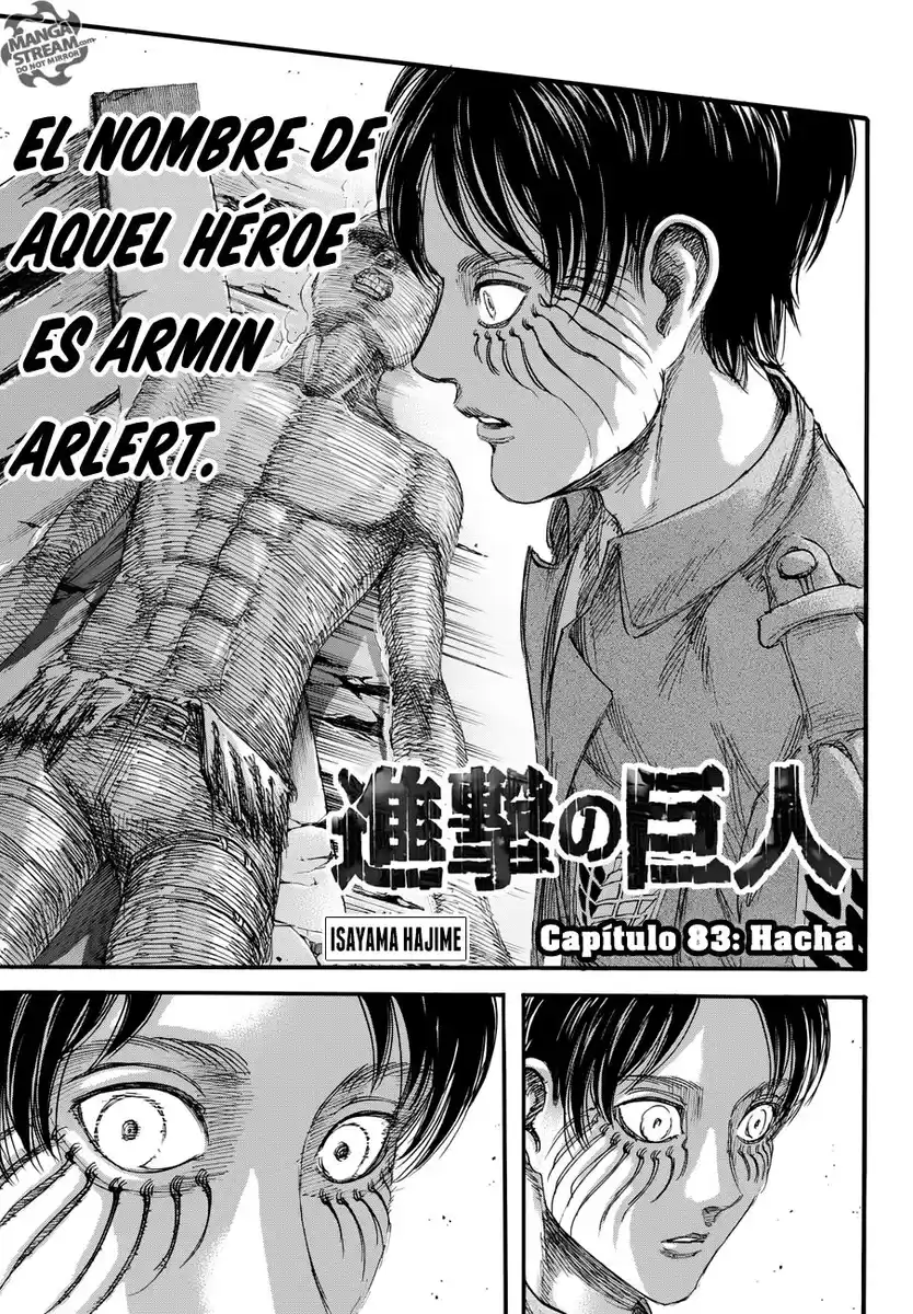 Shingeki no Kyojin Capitulo 83: Corte página 3