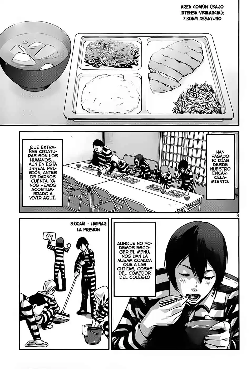 Prison School Capitulo 8: Dentro de Prisión página 3