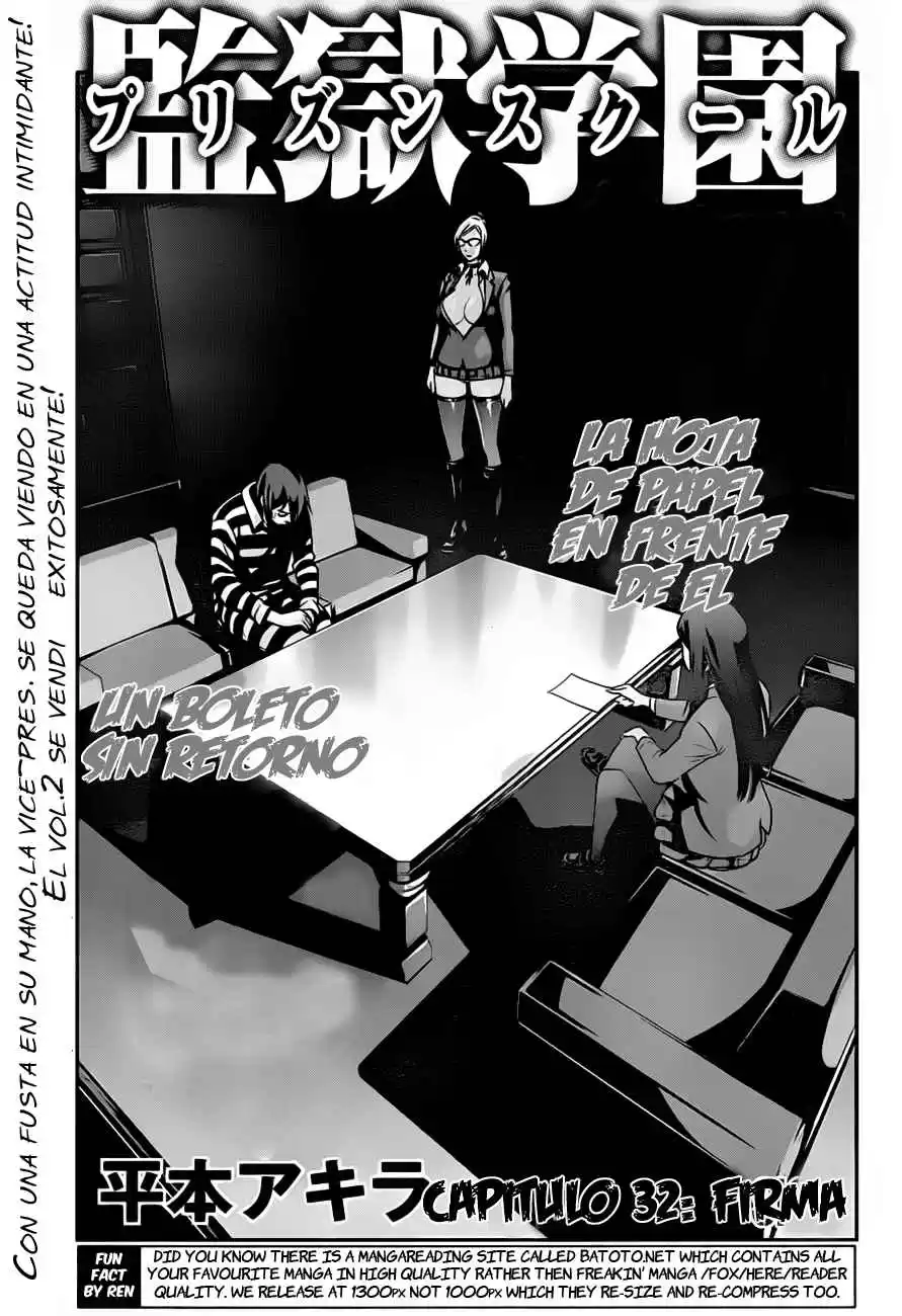 Prison School Capitulo 32: Firma página 2