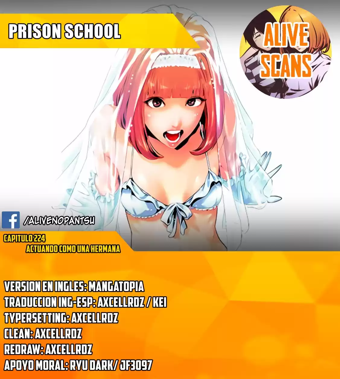 Prison School Capitulo 224: Actuando como una hermana página 1