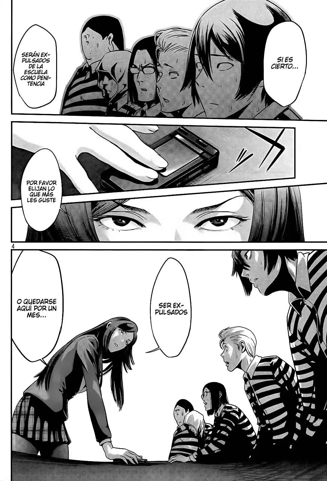 Prison School Capitulo 4: Se Adhieren a la Barricada página 4