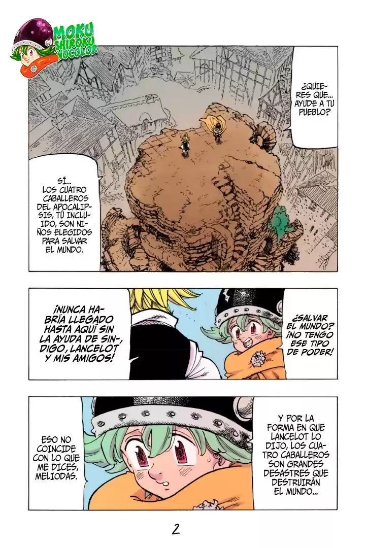 Mokushiroku no Yonkishi Capitulo 53.5: Triple problema (FAN-COLOR) página 3