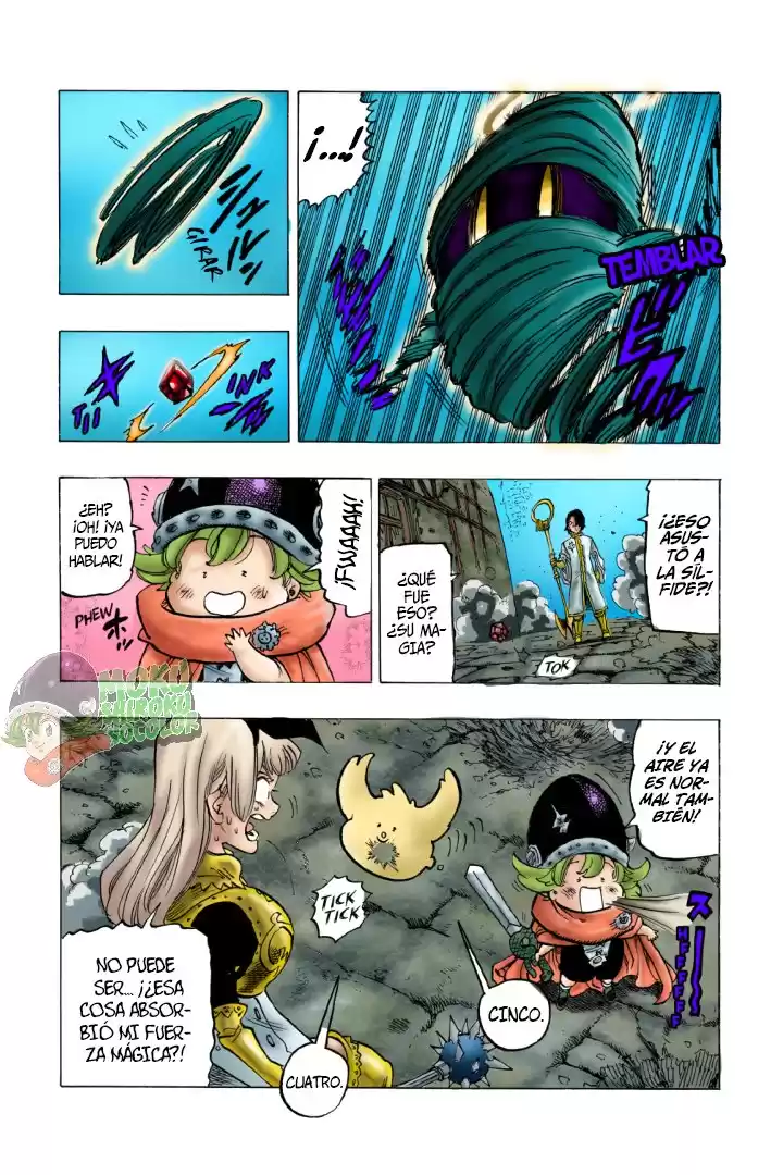 Mokushiroku no Yonkishi Capitulo 54.5: Conspiración (FAN-COLOR) página 8