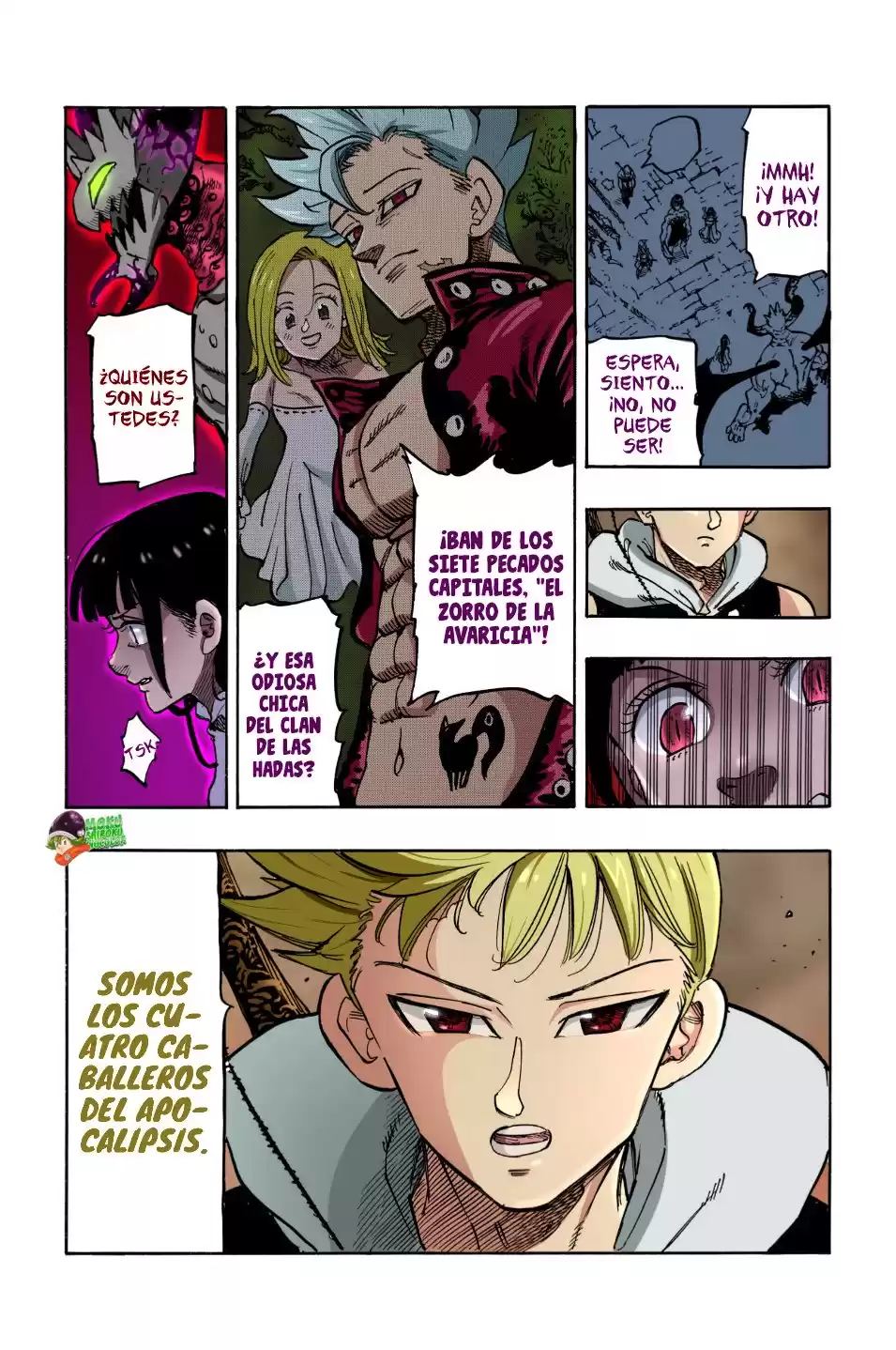 Mokushiroku no Yonkishi Capitulo 65.5: La pesadilla una vez más (FAN-COLOR) página 20