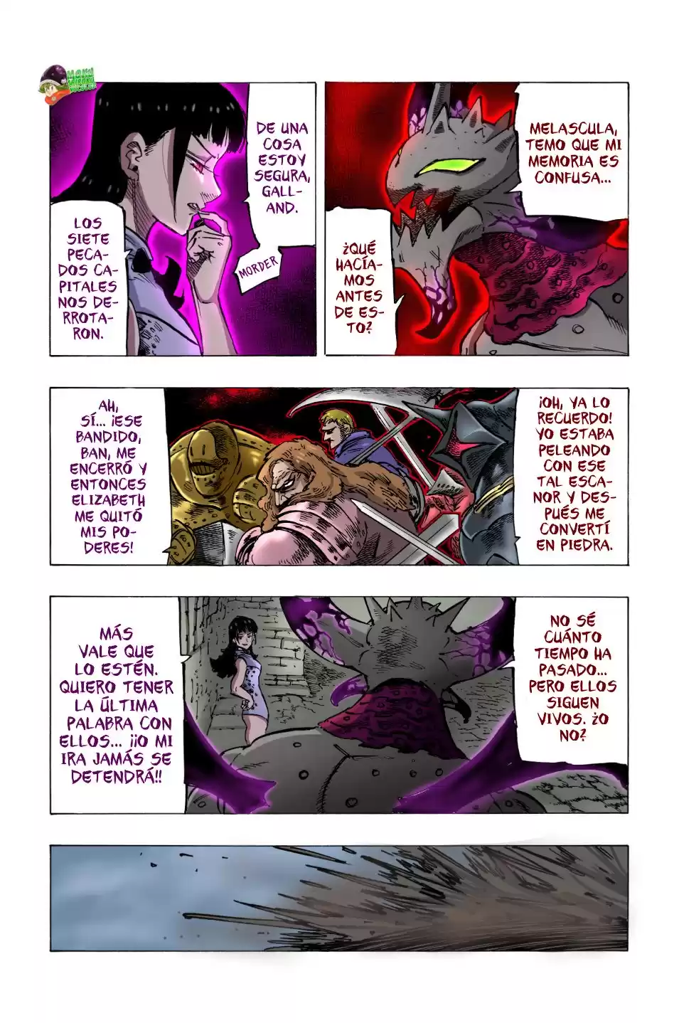 Mokushiroku no Yonkishi Capitulo 65.5: La pesadilla una vez más (FAN-COLOR) página 6