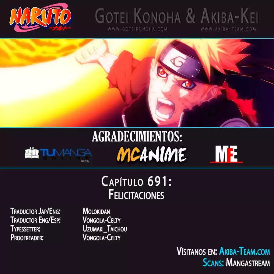 Naruto Capitulo 691: Felicitaciones página 1