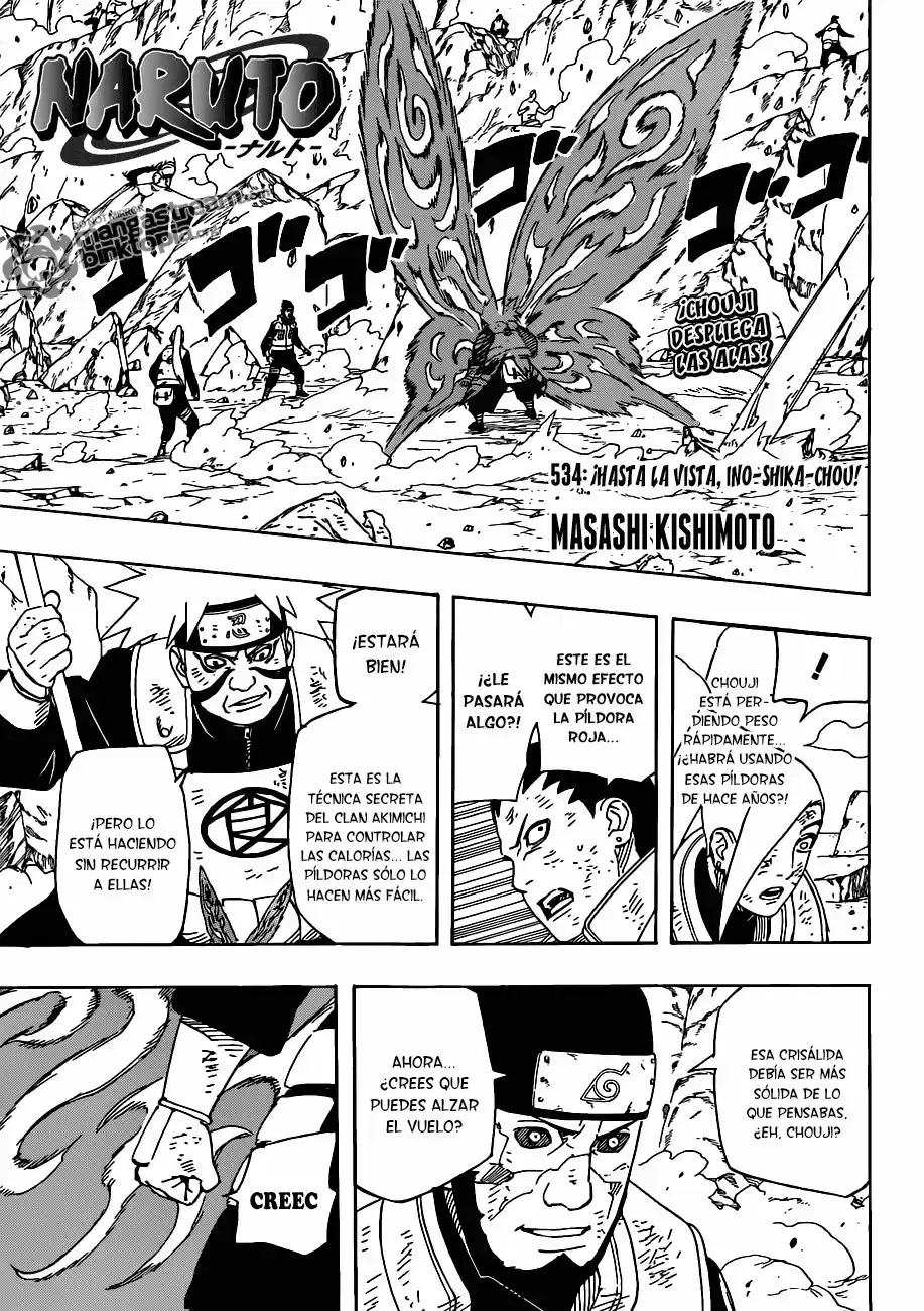 Naruto Capitulo 534 página 1