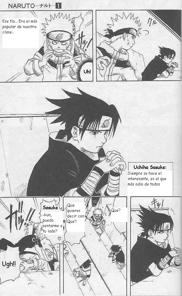 Naruto Capitulo 3: ¡¡Sasuke Uchiha!! página 5