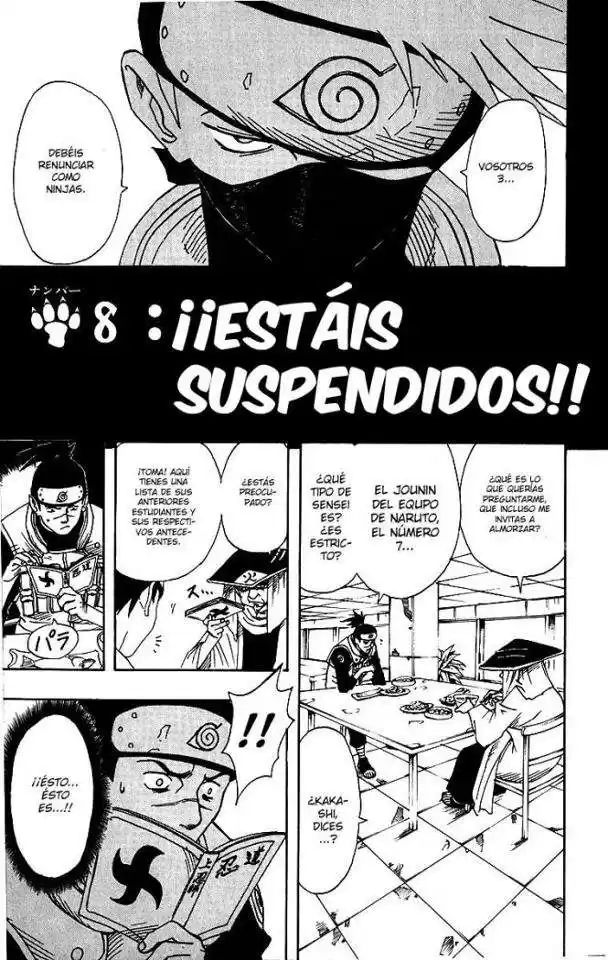 Naruto Capitulo 8: estáis suspendidos página 2