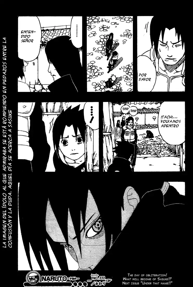 Naruto Capitulo 222 página 19