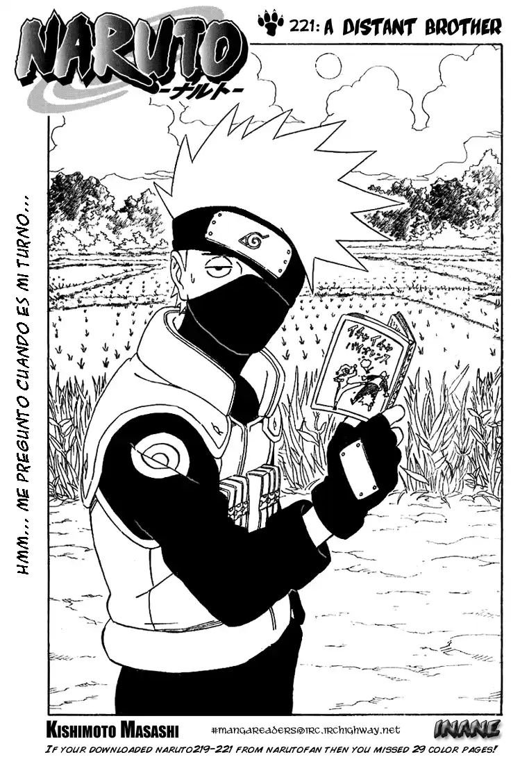 Naruto Capitulo 221 página 1