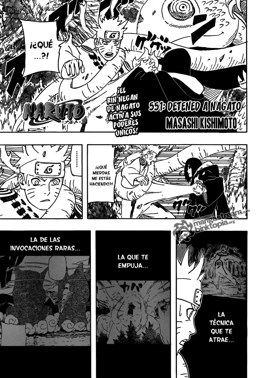 Naruto Capitulo 551 página 1