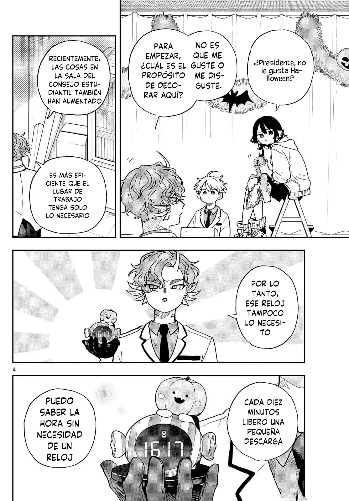 Ogami Tsumiki to Kinichijou. Capitulo 45: El Presidente Raizen Y Halloween página 8