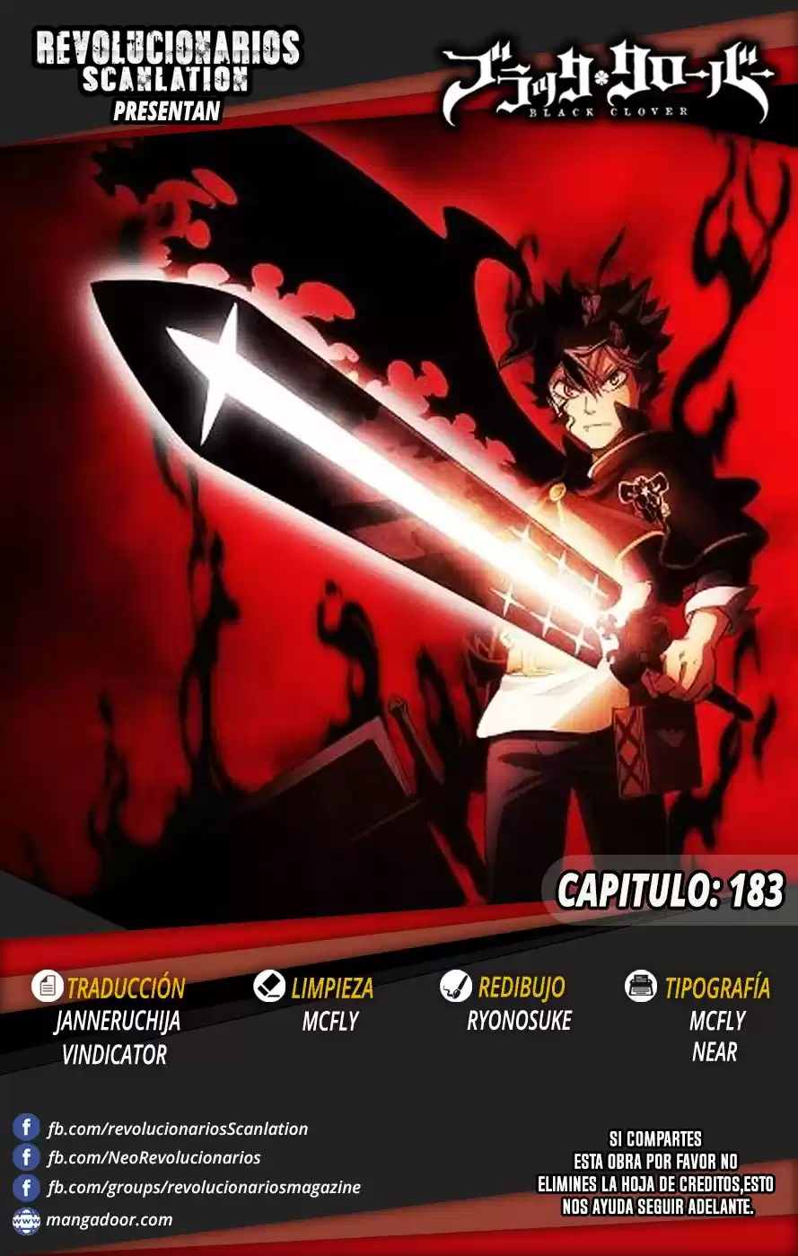 Black Clover Capitulo 183: TOROS FURIOSOS EN LA PELEA DE TITANES página 1