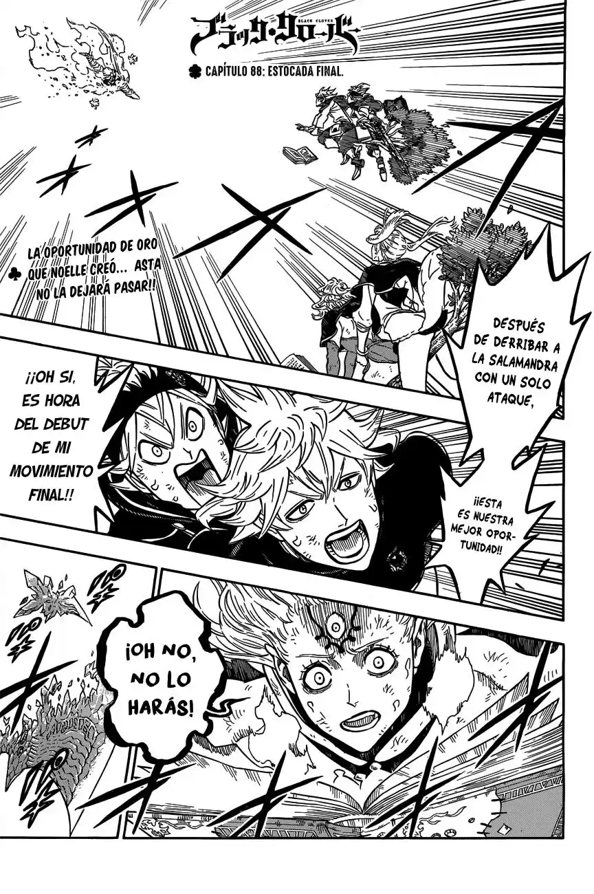 Black Clover Capitulo 88: Estocada final. página 2