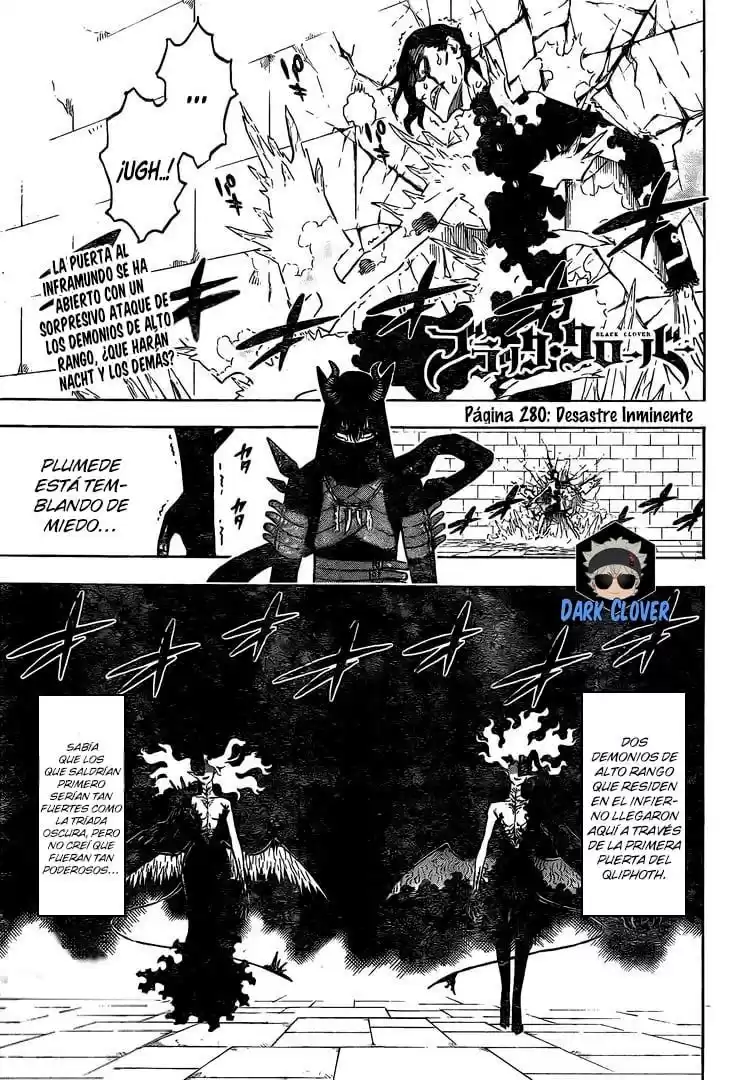 Black Clover Capitulo 280: Aluvión de desgracias página 2