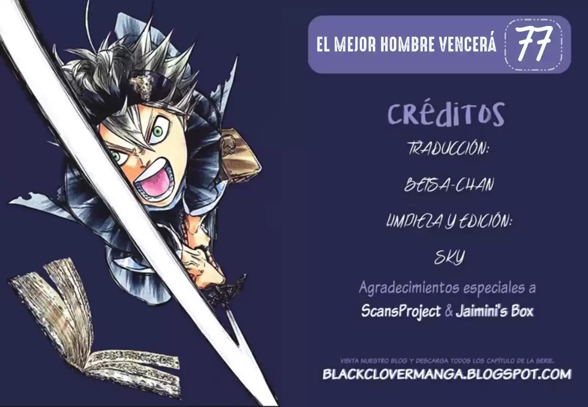 Black Clover Capitulo 77: El mejor hombre vencerá. página 1