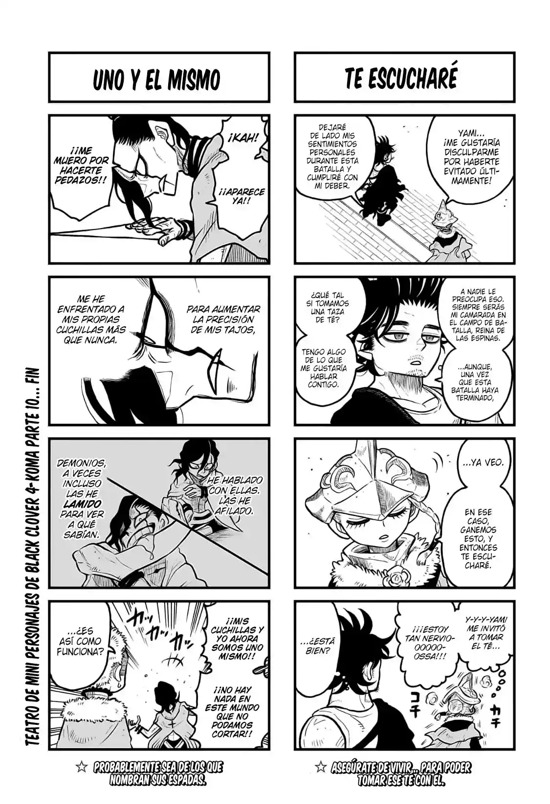 Black Clover Capitulo 367.1: Especial 4koma Capitanes página 2