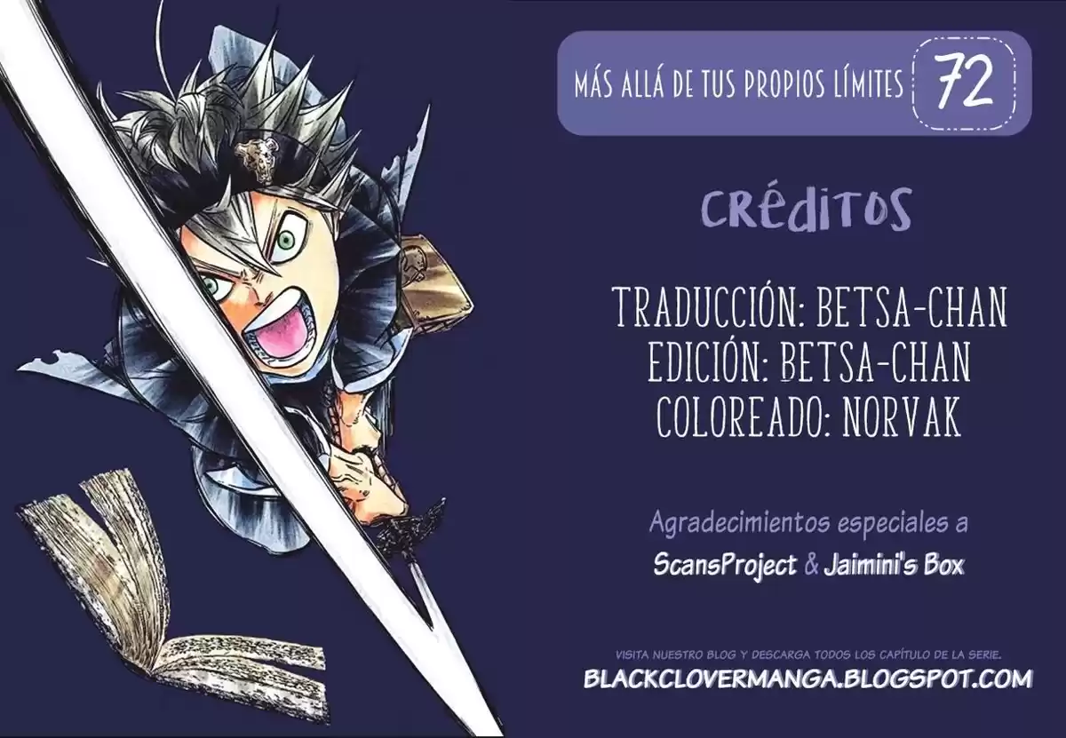 Black Clover Capitulo 72: Más allá de tus propios límites. página 1